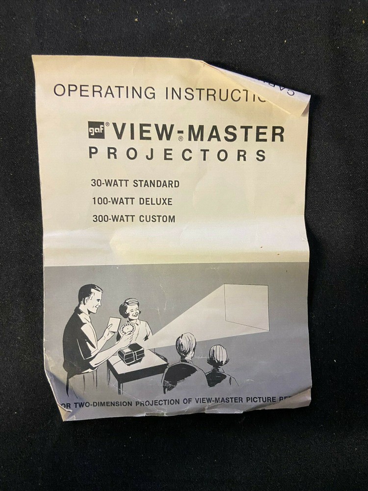 VIEW-MASTER 100, DELUXE PROJECTOR 1960 IN ORIGINAL BOX