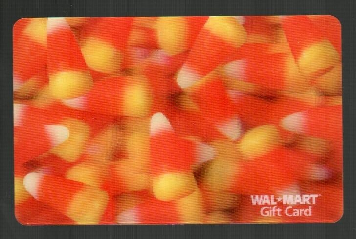 WALMART Candy Corn ( 2007 ) Lenticular Gift Card ( $0 )