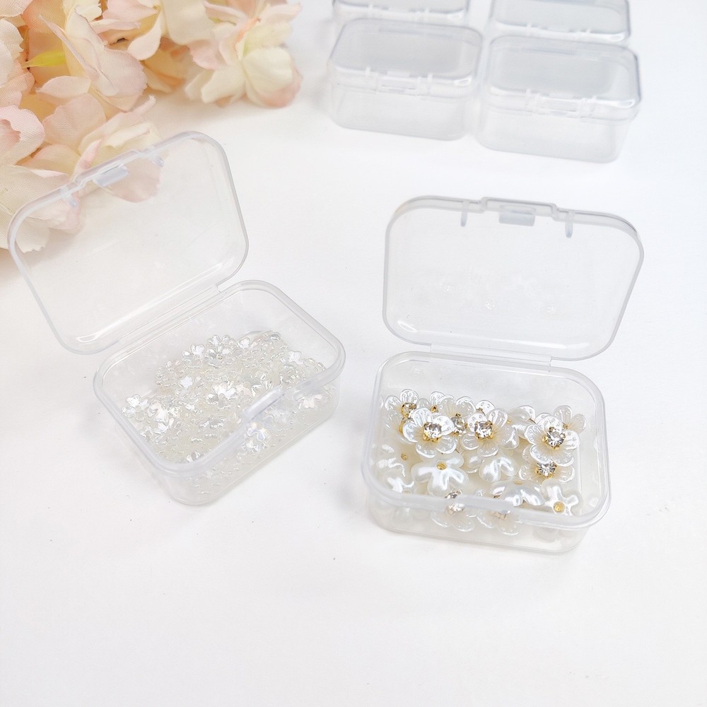 Dress My Craft Clear Storage Boxes 6/Pkg-Rectangular, 4.5x3.7cm