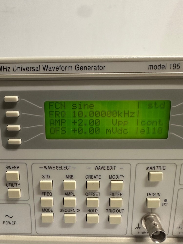 WaveTek 40 Mhz Universal Wavefrom Generator Model 195