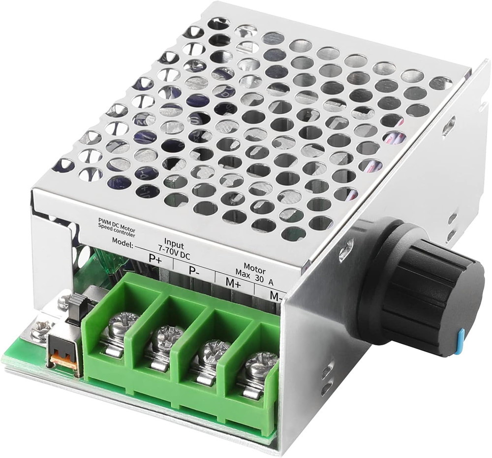 DC Motor Speed Controller PWM Controller,  7-70V 30A Adjustable PWM Motor Speed