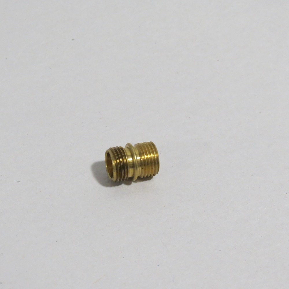PIPE NIPPLE COUPLING 3/8" DIAMETER 1/2" L BRASS 1/8 IPS