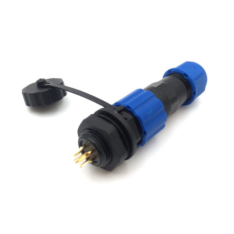 SD13 5A 4Pin Panel Mount Waterproof Cable Connector IP68 Aviation Plug Socket