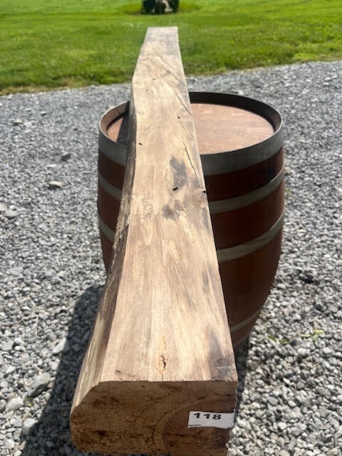 118 Fireplace Mantle Beam 72"x6"x6" Solid, Rustic, Salvage