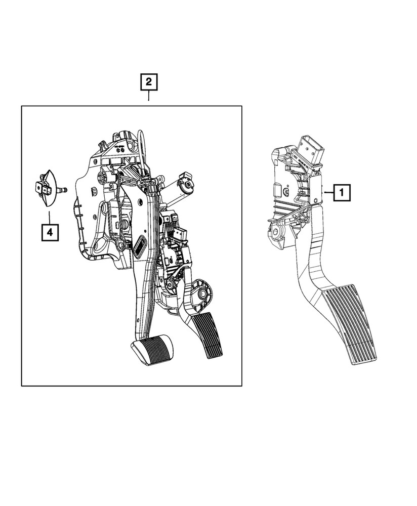 Genuine Mopar Brake Pedal Sensor 68493444AA