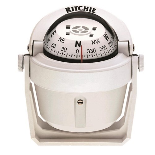 Ritchie Compass, Bracket Mount, 2.75" Dial, Wht. B-51W