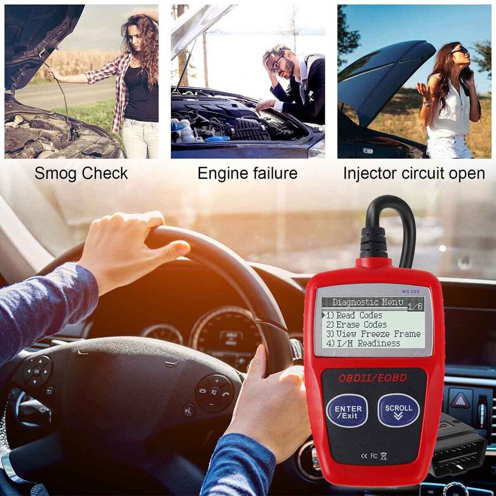 MaxiScan MS309 OBD2 Scanner Enhanced Engine Fault Code Reader