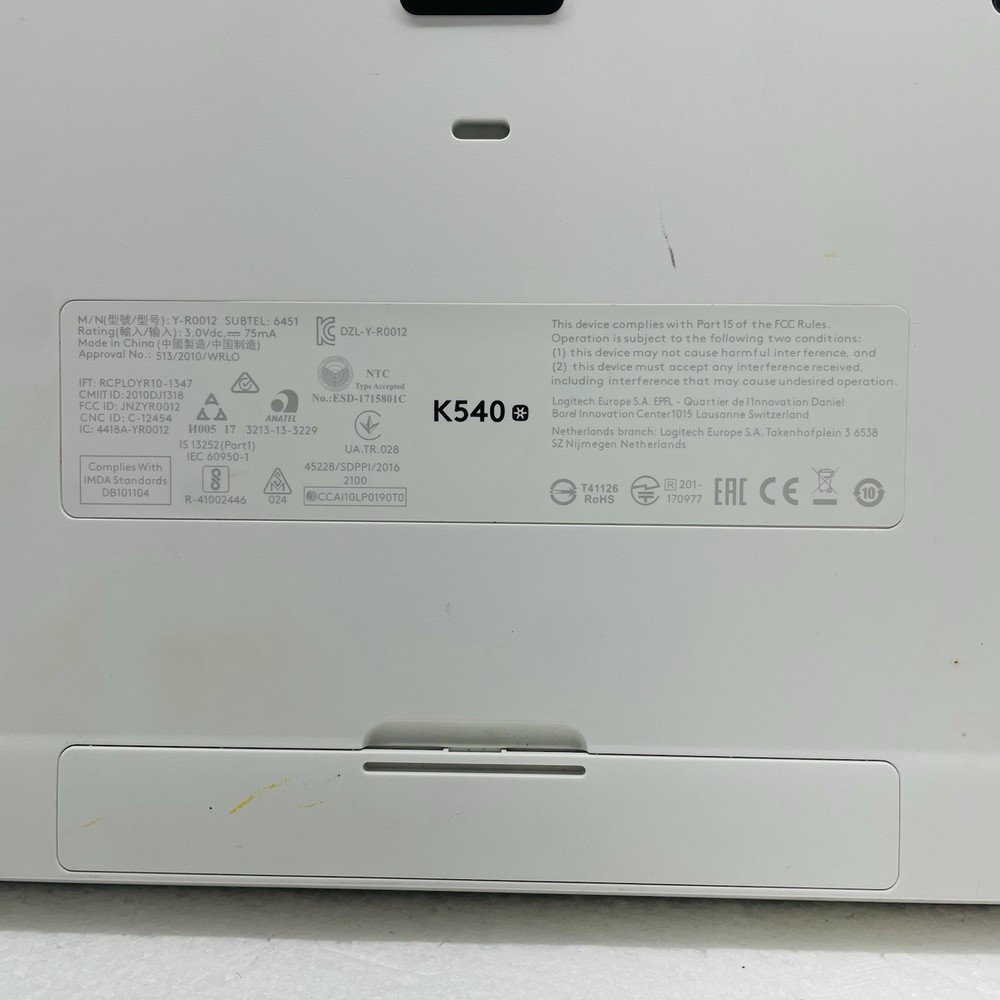 *KEYBOARD ONLY* Logitech K540 Full-size Advanced Wireless Membrane