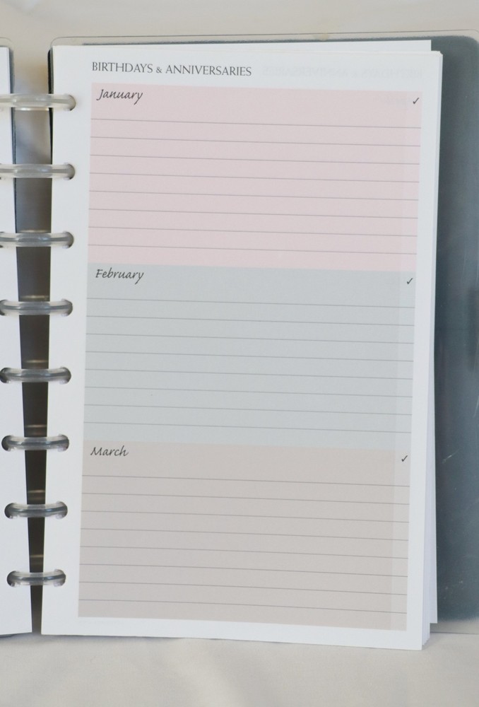 Leather Junior Circa Notebook Master Agenda Weekly Disc Black Leather Never Used
