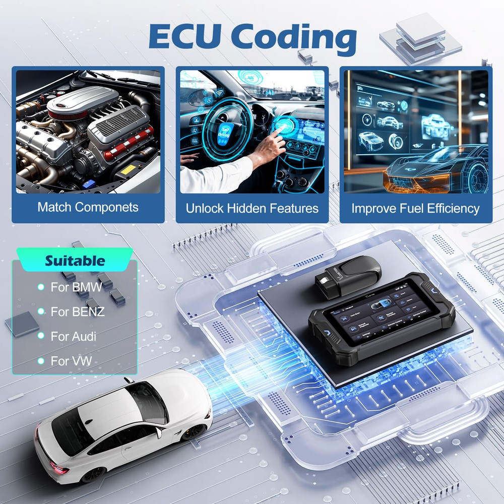 VDIAGTOOL VD80 BT OBD2 Scanner Full System Diagnostic Scan Tool ECU Coding IMMO