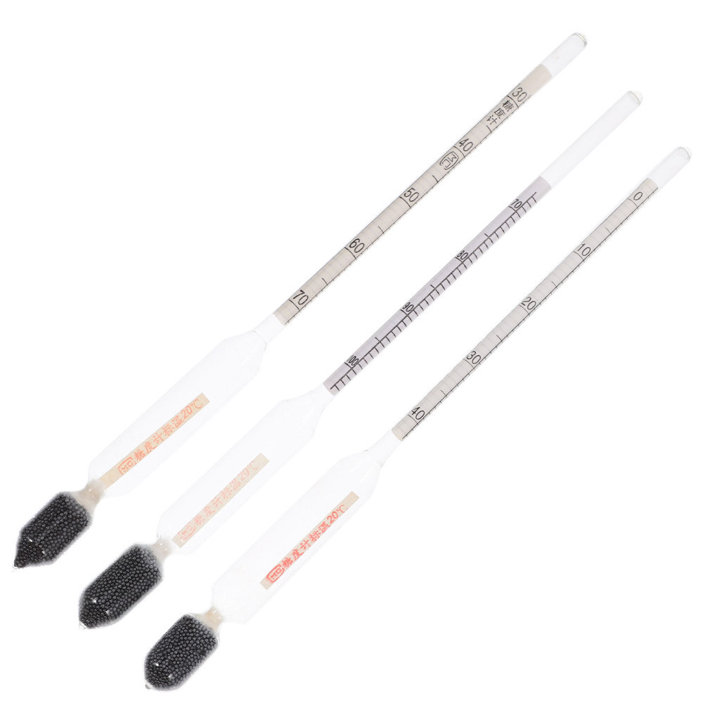 3pcs Sugar Scale Hydrometers Syrup Hydrometer Scale Liquid Sugar Measure Gauge