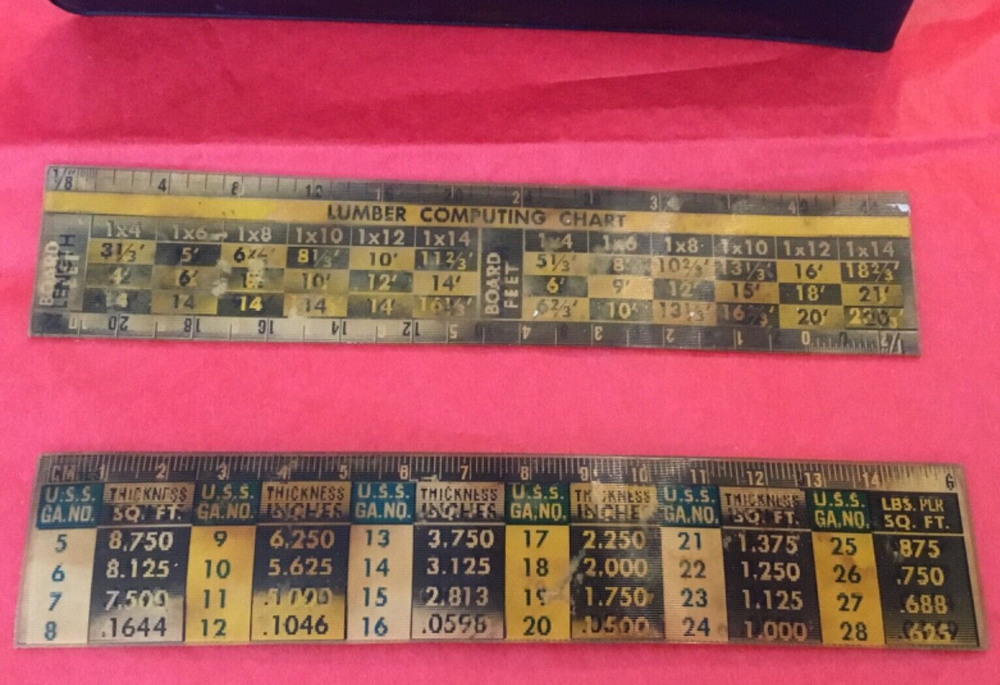 Dow Chemical Lumber Computing Chart 2 Holographic Charts