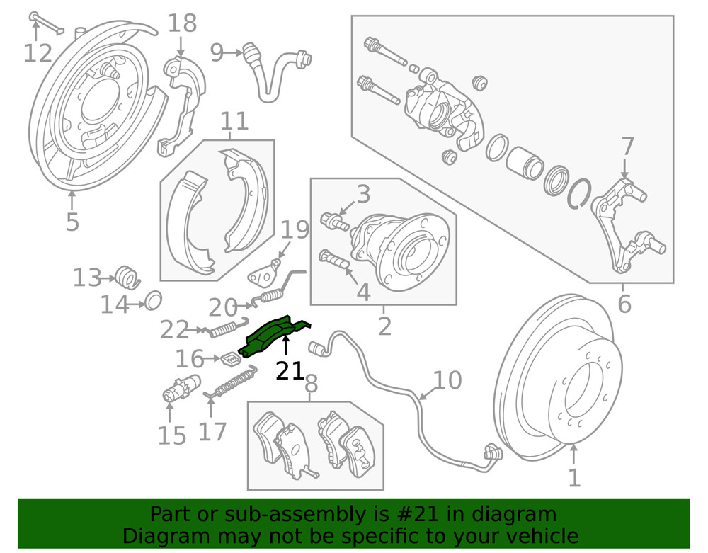 Genuine Mitsubishi Parking Brake Strut 4600A156