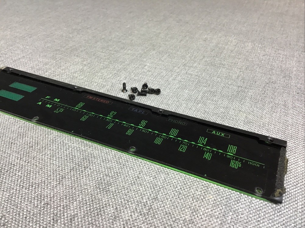 Sansui 5000 original Parts: Tuning glass Plate / Panel