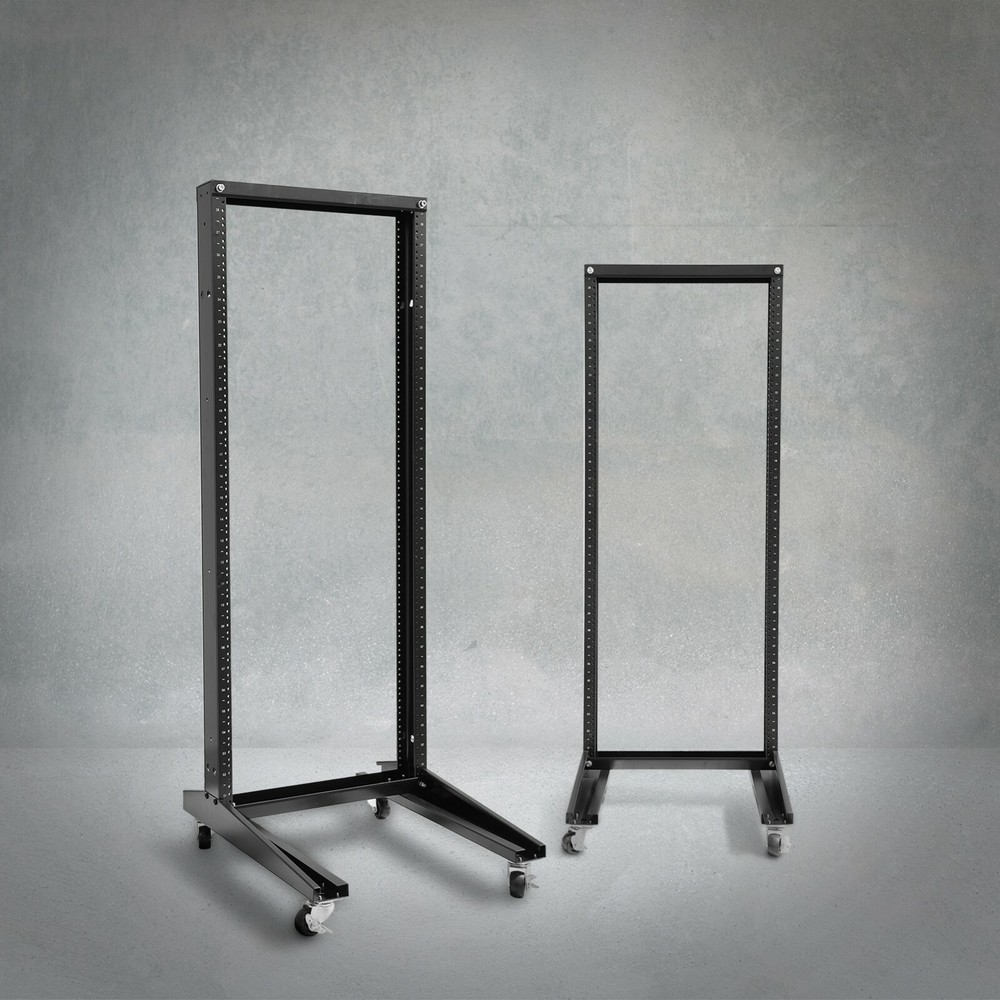 42U Movable 19inch 2 Post Open Frame Heavy Duty IT Network Data Server Rack
