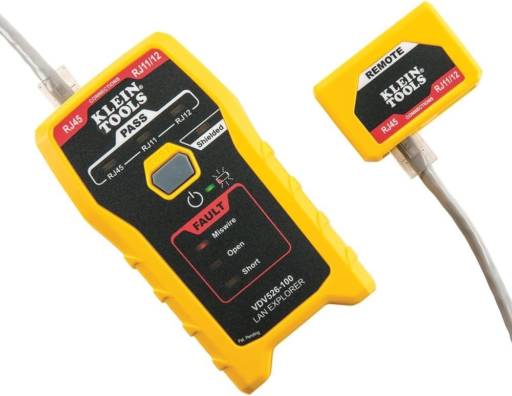 Network LAN Cable Tester VDV Tester LAN Explorer with Remote Portable Compact