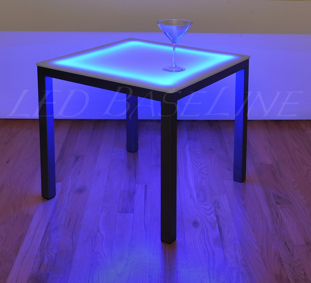 19" LED SIDE TABLE Lighted COLOR CHANGING MODERN