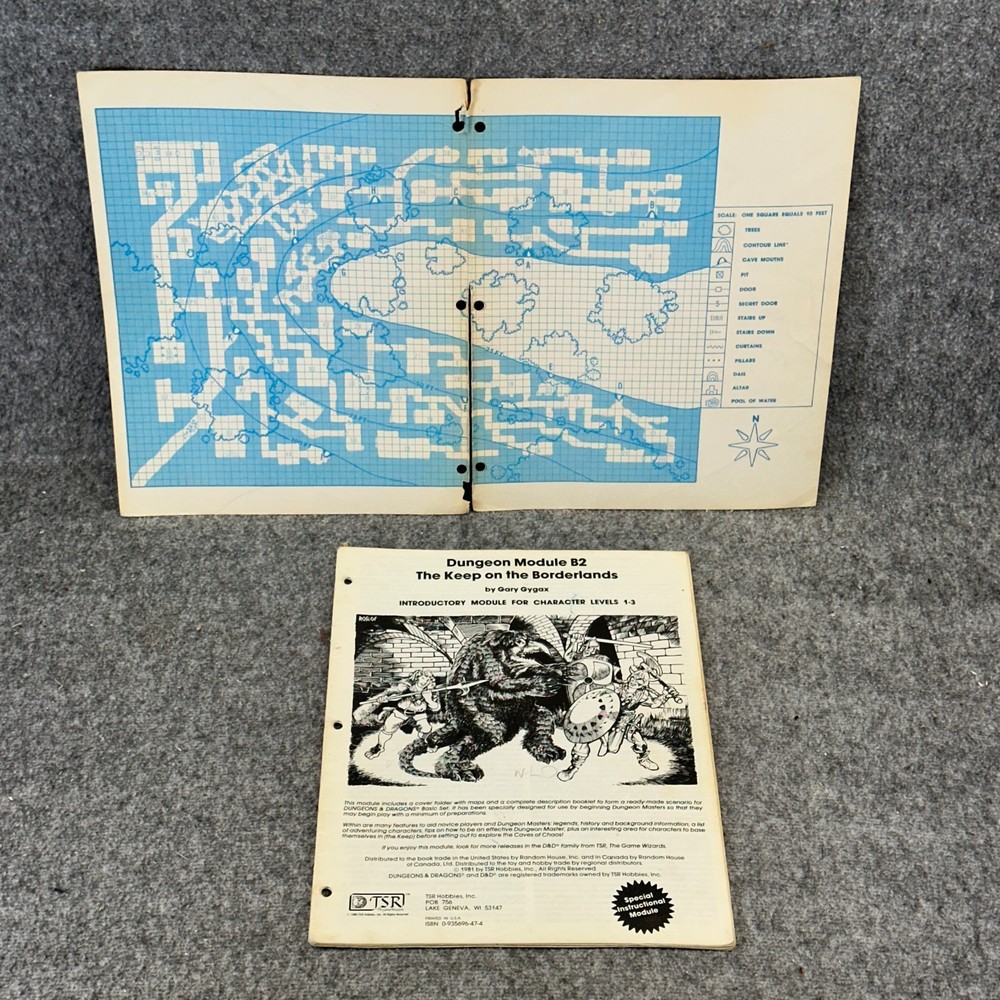 Dungeons & Dragons Module B2 The Keep on the Borderlands TSR 9034 1981