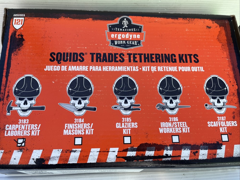 Squids 3183 Carpenter and Laborer's Tool Tethering Kit