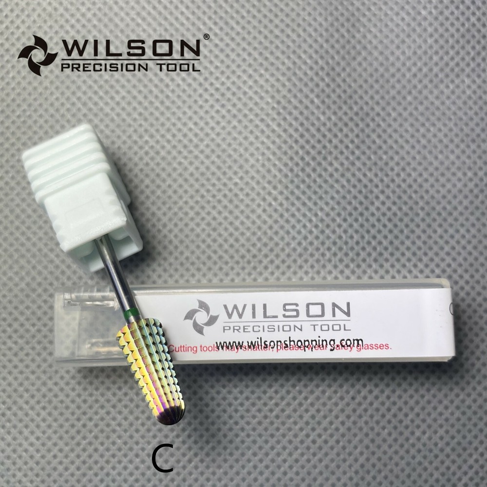 Volcano Bits -Rainbow coating WILSON Carbide Nail Drill Bit US SELLER