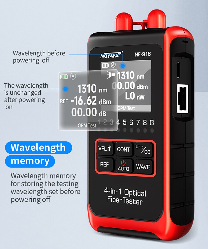 NOYAFA NF-916 Optical Meter VFL REF SC Visual Fault E7U4