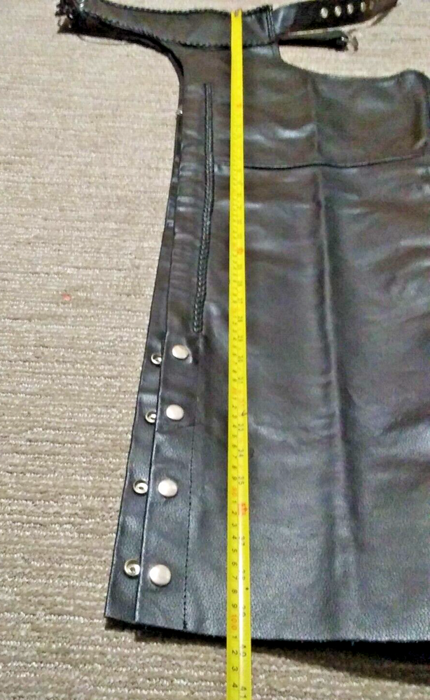 Vintage Event Leather Motorcycle Chaps Size SX (Small)