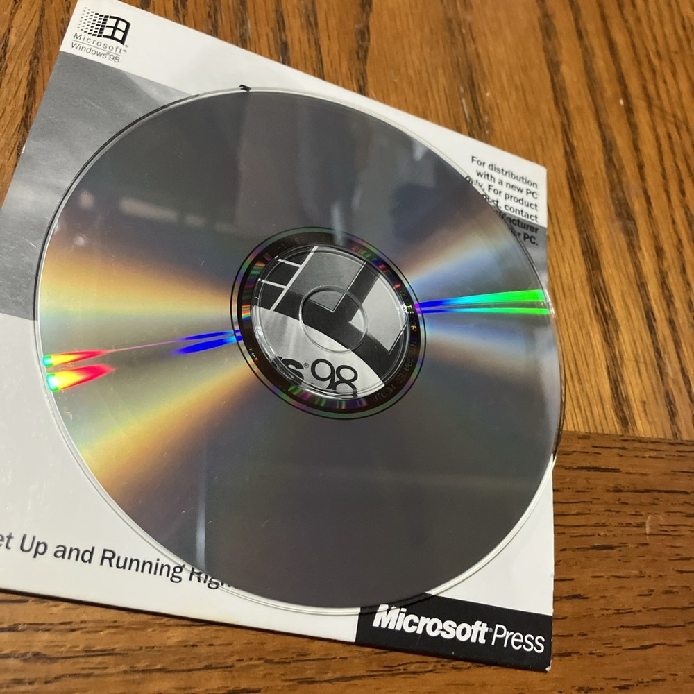 Microsoft Windows 98 Installation CD ~ Disc Only No Product Key