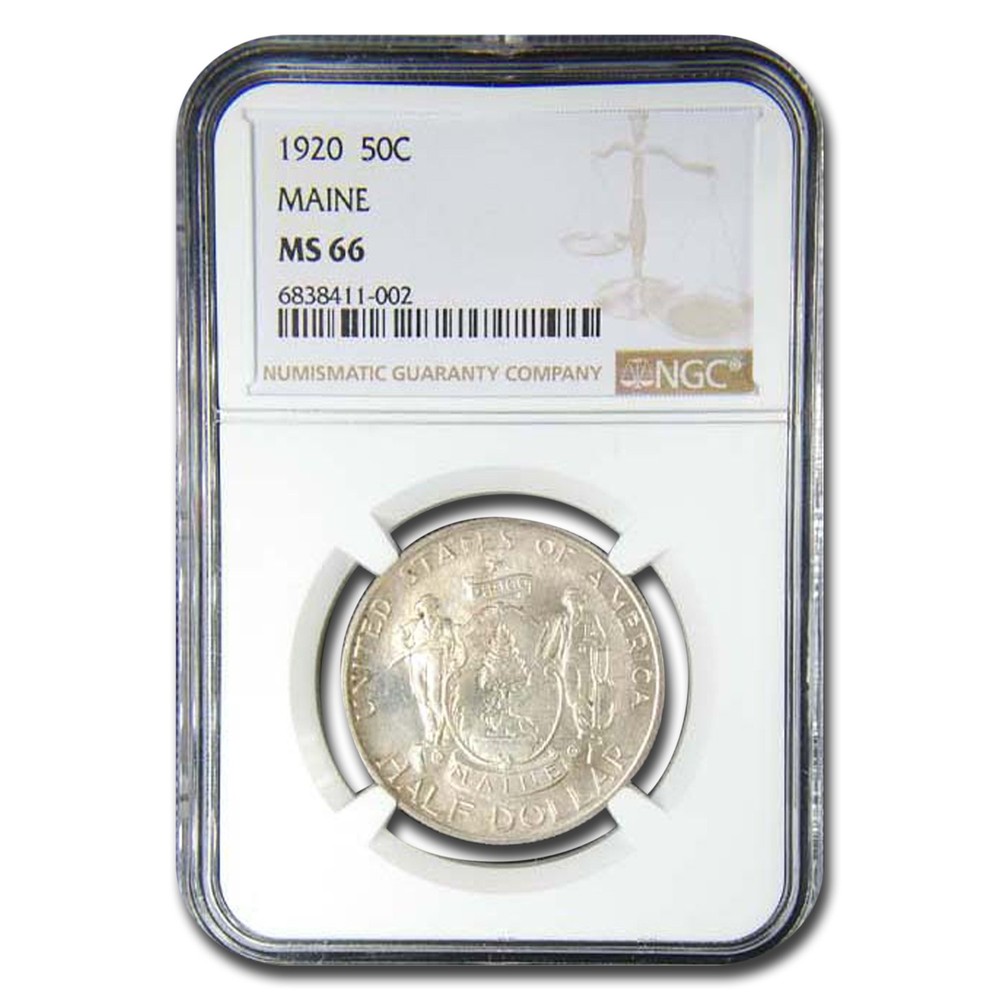 1920 Maine Centennial Half Dollar MS-66 NGC
