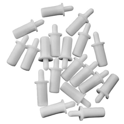 Durable 20PCS White Louver Spring Pins - Rust Resistant Maintenance Solution