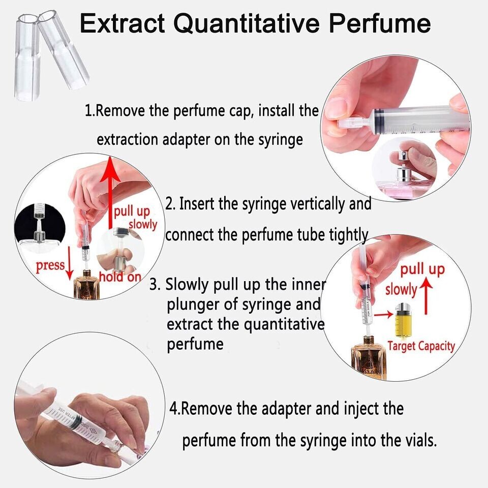 MUB Perfume Refill Pump Tools, Perfume Dispenser with Adapter Tools for Perfume