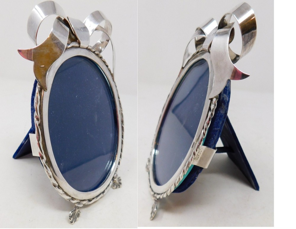 Egyptian Oval Photo Frame 90% Solid Silver 88 Grams