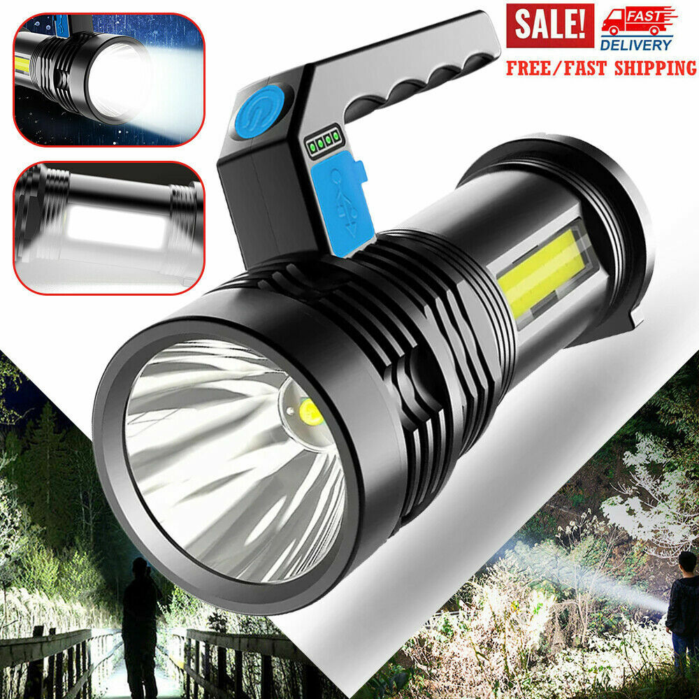 Most Powerful 1200000LM LED Rechargeable Flashlight Tactical Torch Work Light