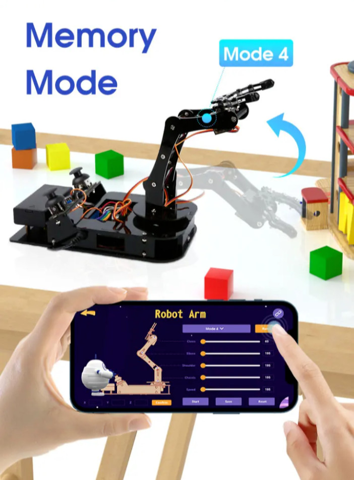 Robot Arm DIY Kit by ACEBOTT - Learn Programming & Coding - 4DOF