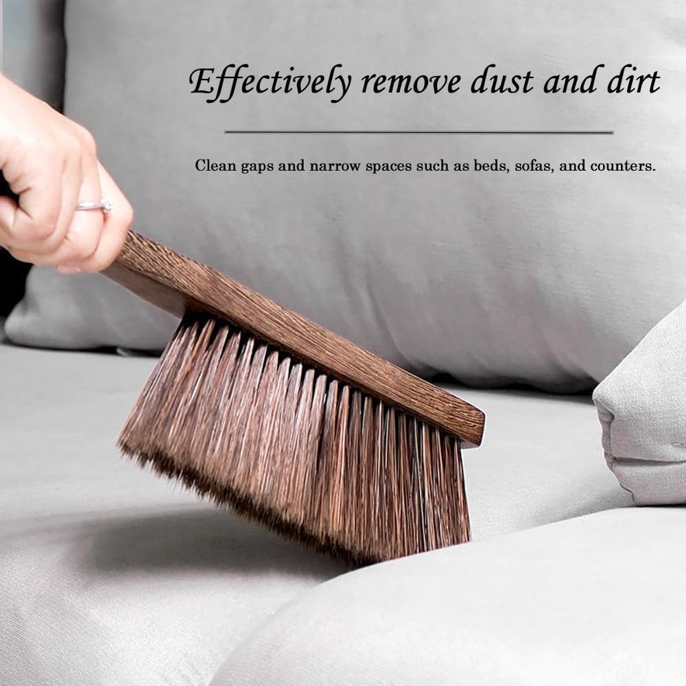 Hand Broom Brush Dust Cleaning: Brush, Dusting Couch Small, Brown