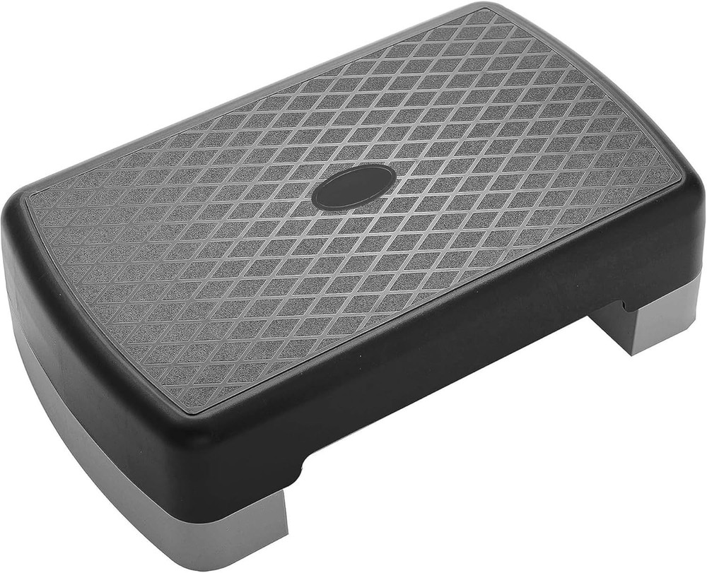 Aerobic Step Platform Trainer with Adjustable 2-Level Risers, 400 Pound Weigh...