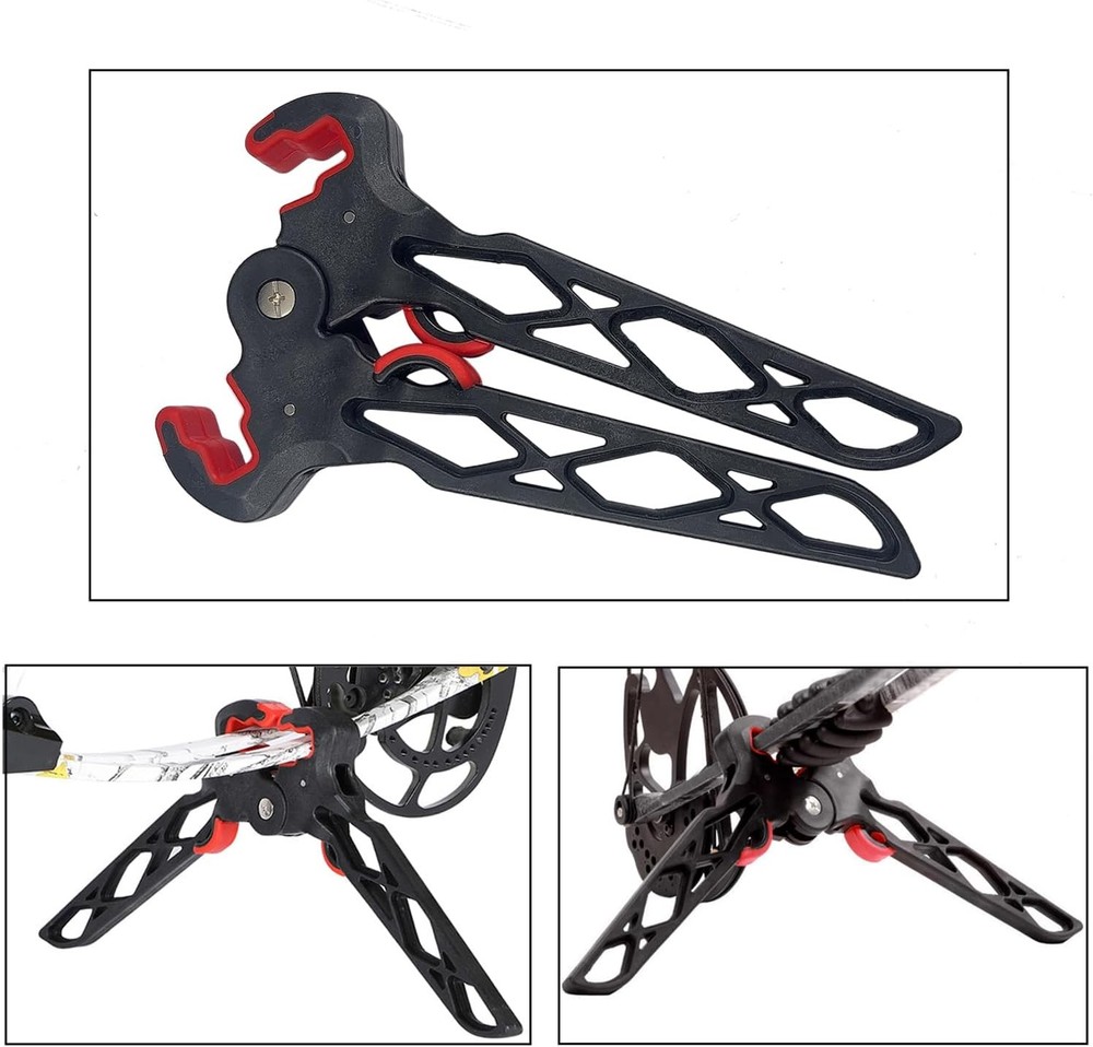 Archery Bow Stand Folding Compound Stands Jack Limbs Clamp Black