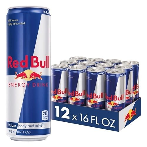 Red Bull Energy Drink, 16 Fl Oz, 12 Count.