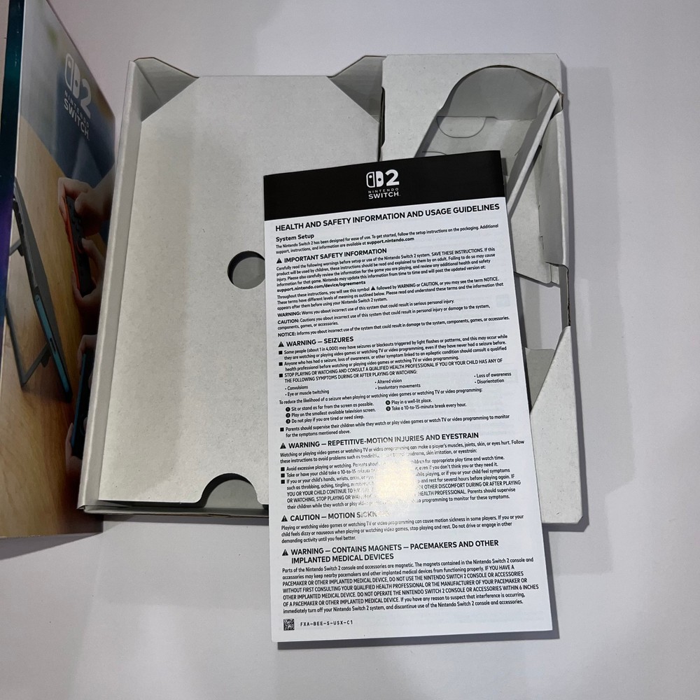 Nintendo Switch 2 Console Box Only No Console - No Codes