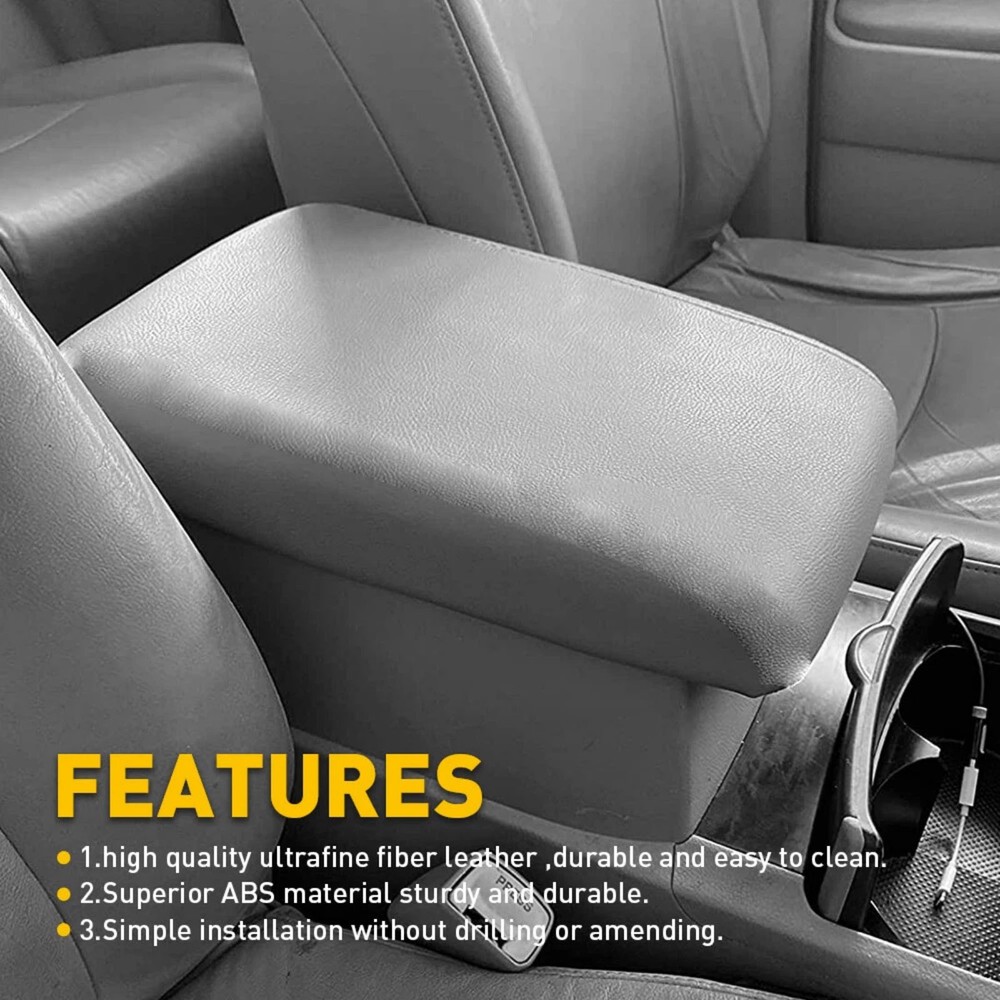Console Lid Replacement Cover for Toyota Highlander 2008-2013 Leather Armrest