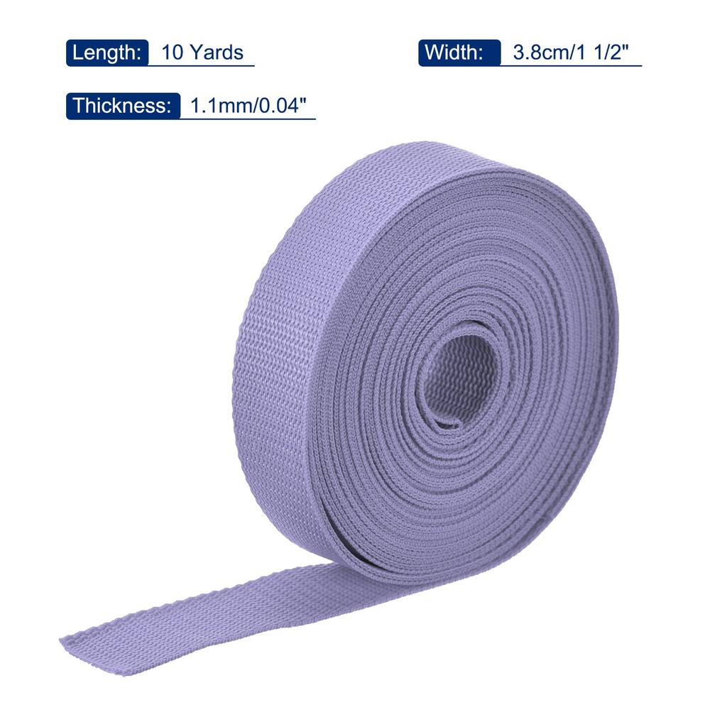 Lightweight Polypropylene Webbing Strap 3.8cm 10 Yard Purple
