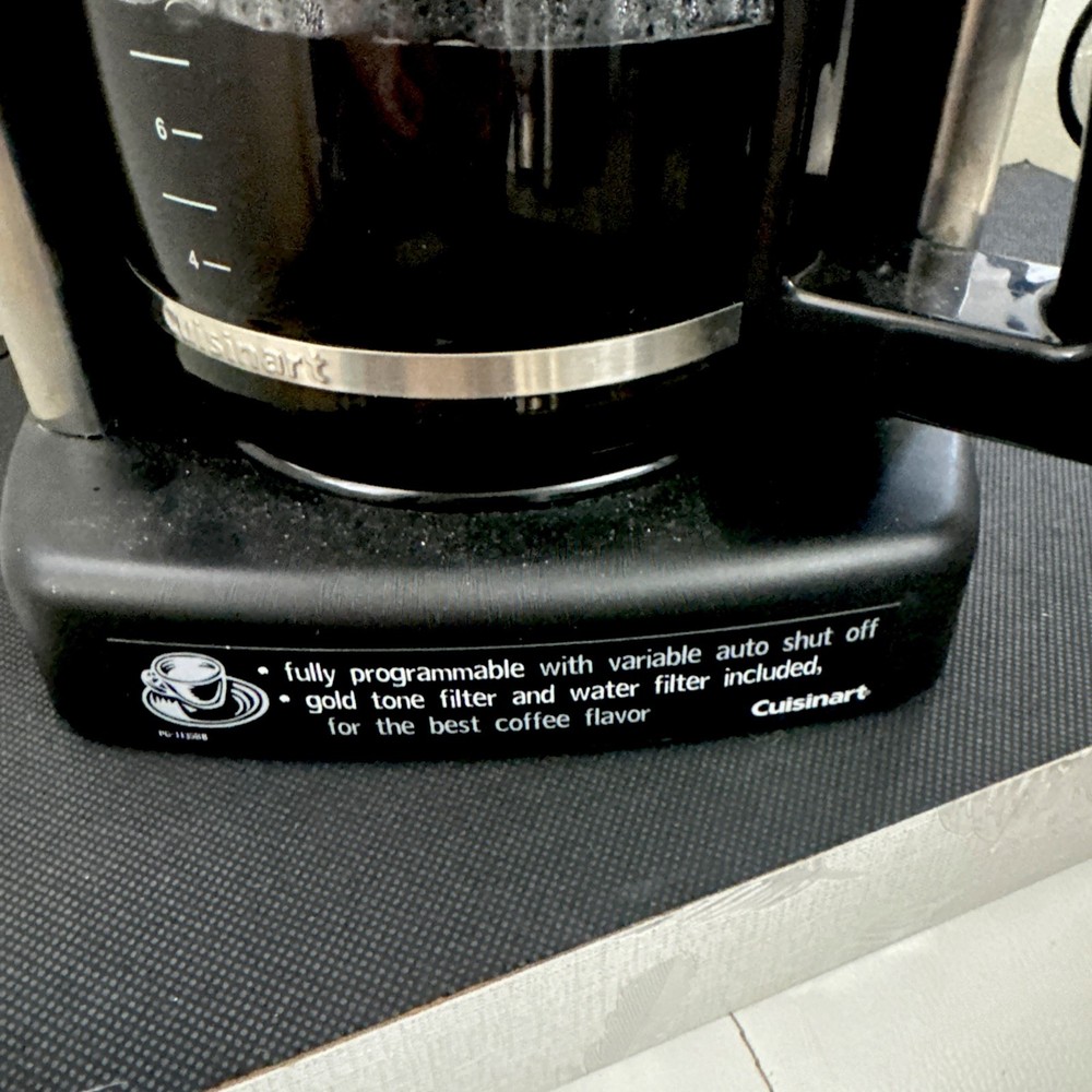 Cuisinart DCC1200 12 Cup Coffee Maker Machine Programmable Self Cleaning TESTED