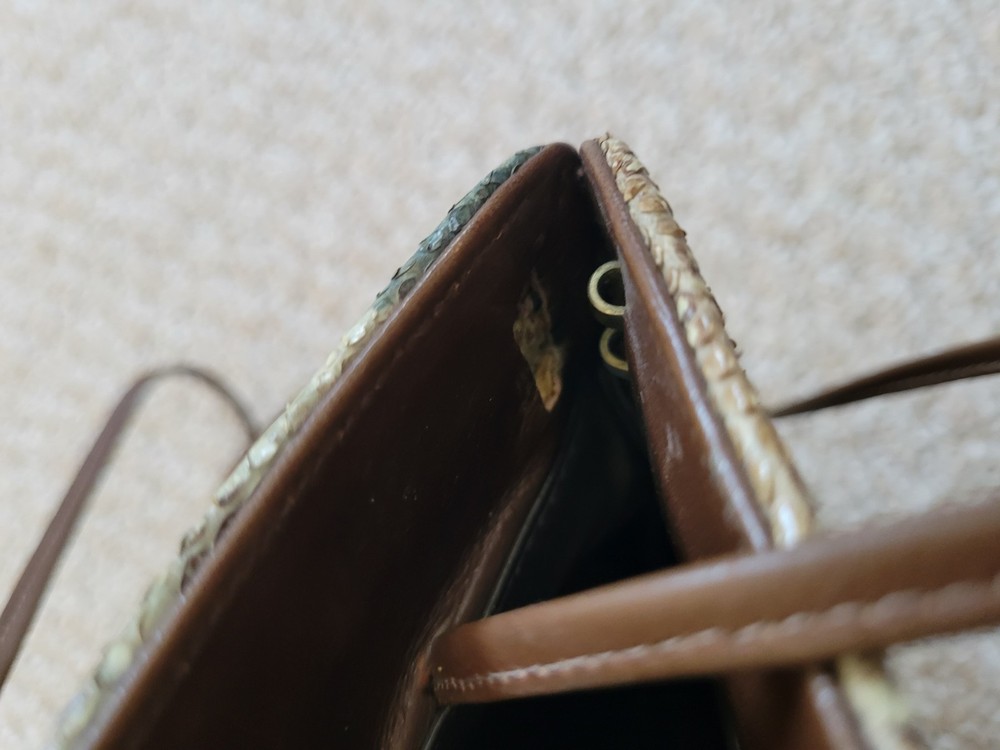 Vintage Python One-of-a-Kind handbag with Strap