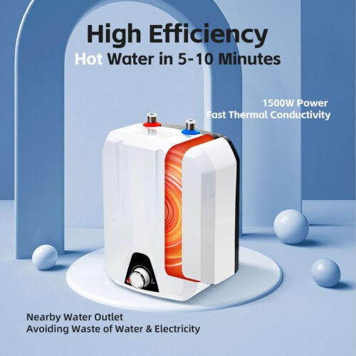 6L Instant Electric Hot Water Heater Shower Compact Mini-Tank Storage RV 110V US