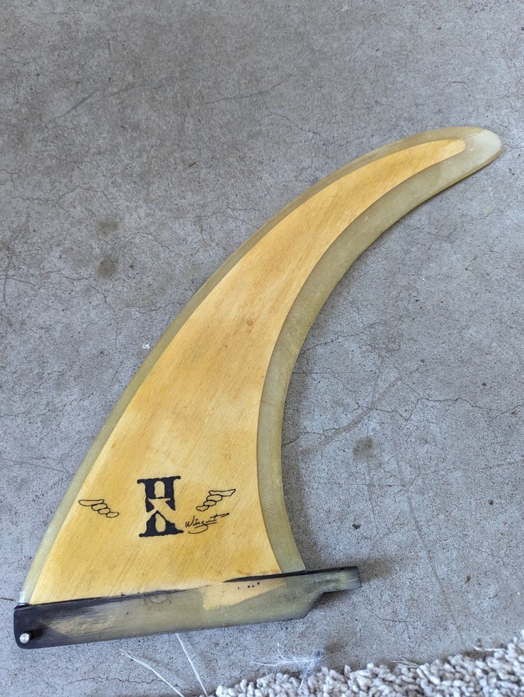 Surfboard Fin Wingnut Longboard 10" Ash Wood