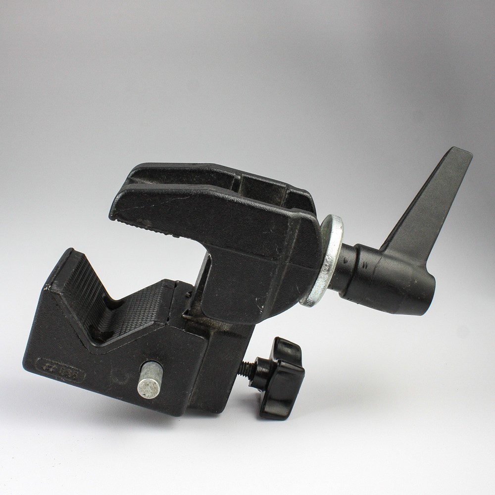 Manfrotto - Black Super Clamp 035 - W/Reversable Threaded Short Stud