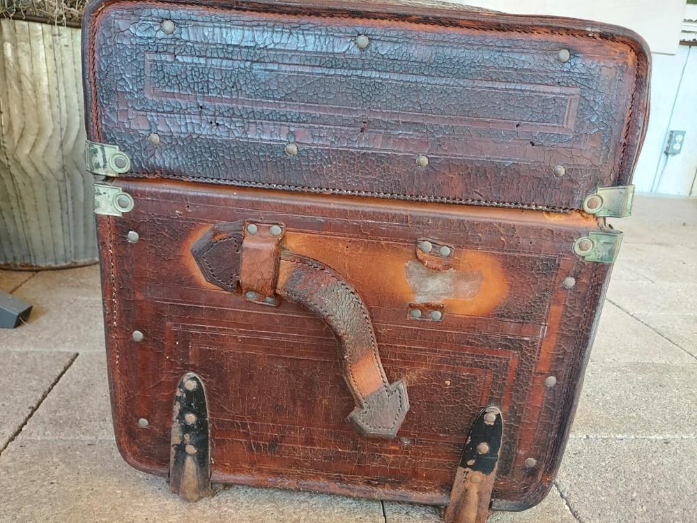 George Burroughs & Sons Antique Leather Trunk