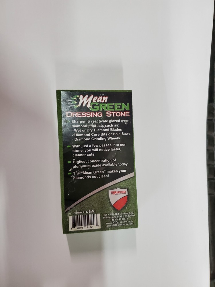 RTC Mean Green Diamond Blade Dressing Stone