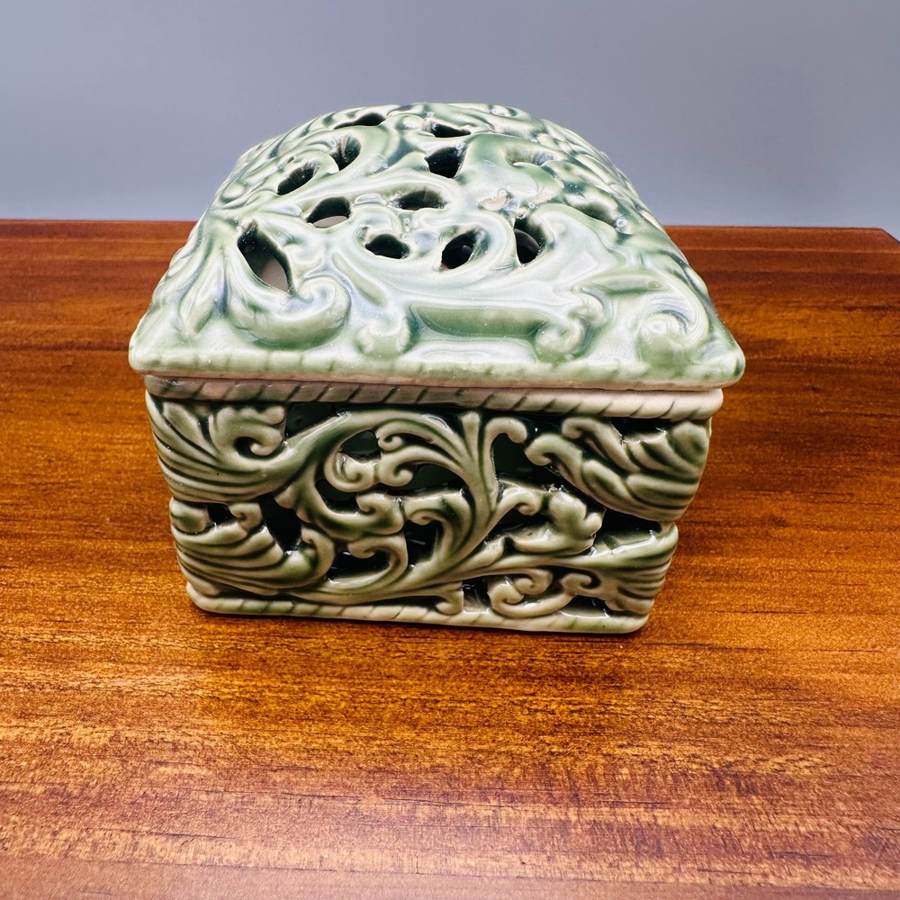 Handmade Celadon Porcelain Incense Burner