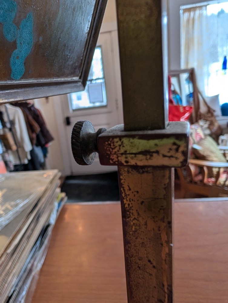 Vintage art deco adjustable vanity/boudoir mirror