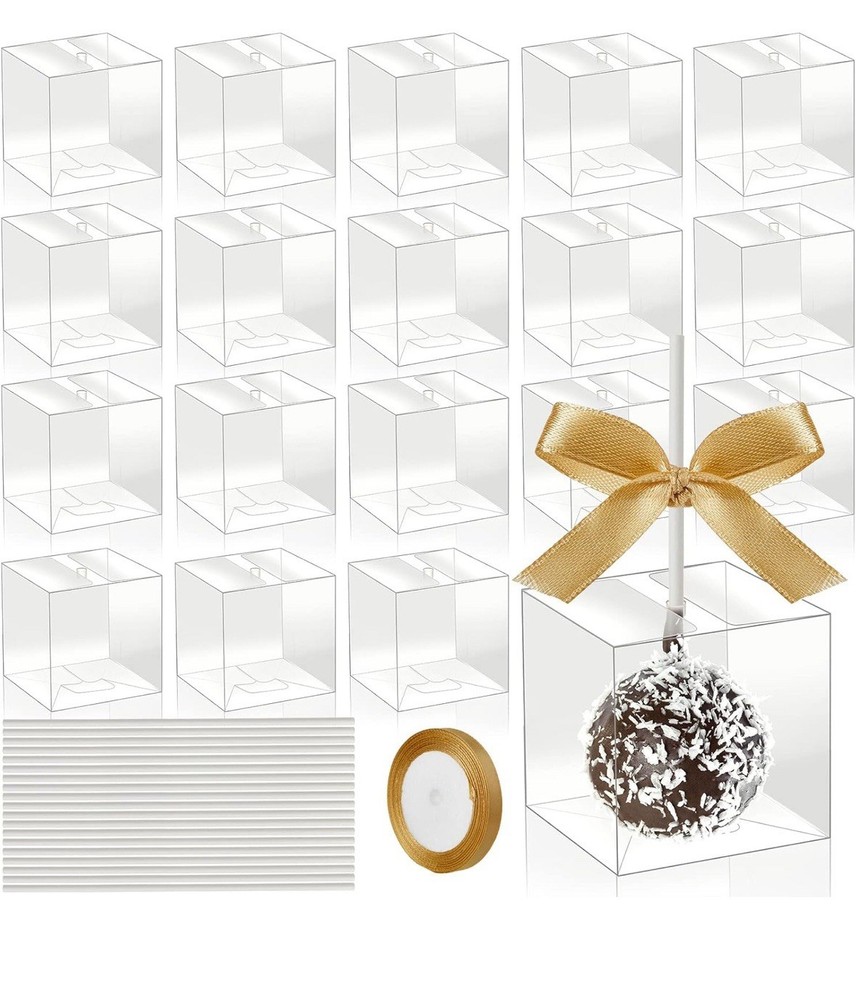 Tuanse 150 Packs Clear Cake Pop Holder